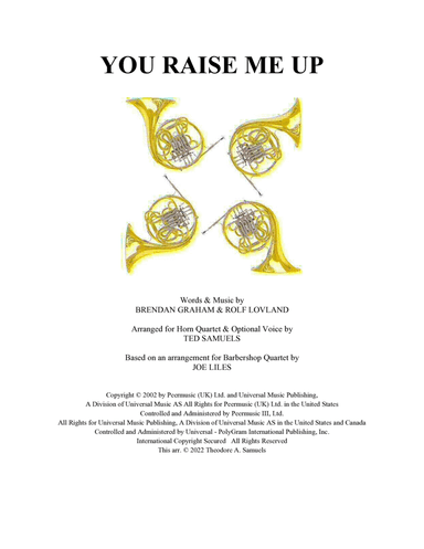 You Raise Me Up (arr. Ted Samuels)