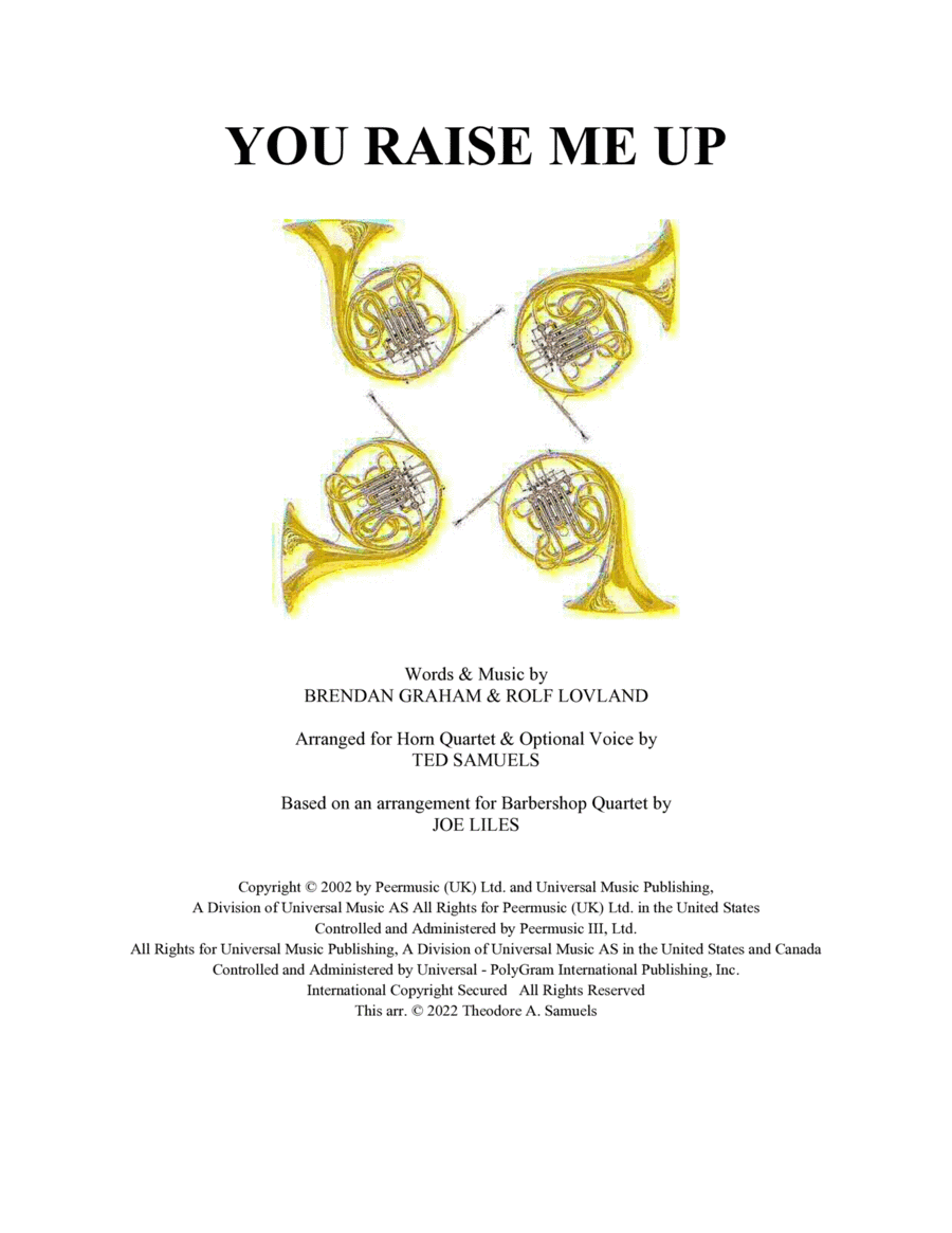 You Raise Me Up (arr. Ted Samuels)