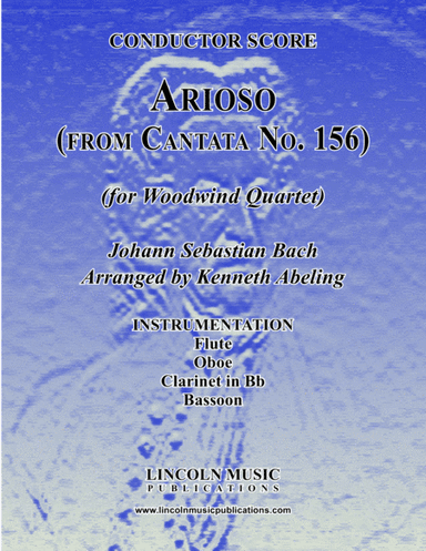 Arioso - from Cantata No. 156 (for Woodwind Quartet) (arr. Kenneth Abeling)