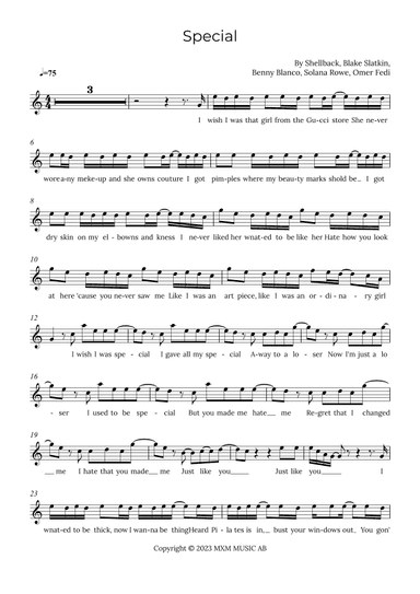 Special (arr. Alex Nunes Rodrigues)