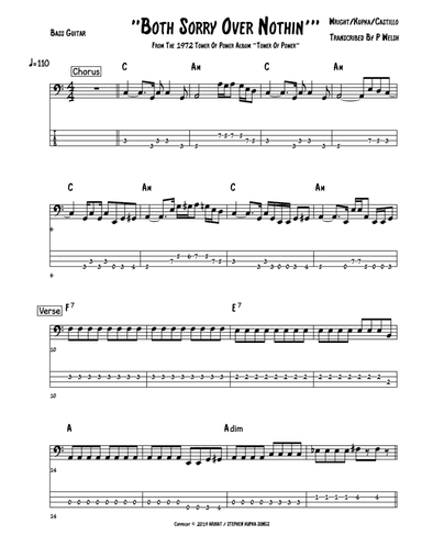 Both Sorry Over Nothing (arr. Accubass)