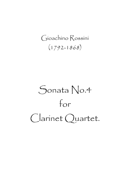 Sonata No.4 in Bb (arr. Spence Bundy)