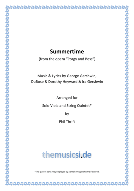 Summertime (arr. Phil Thrift)