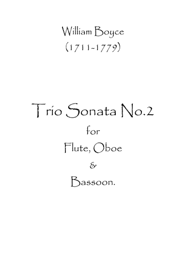 Trio Sonata No.2 (arr. Spencer Bundy)