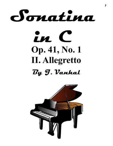 II. Allegretto - Sonatina in C Major, Op. 41, No. 1 (arr. AE Publishing)
