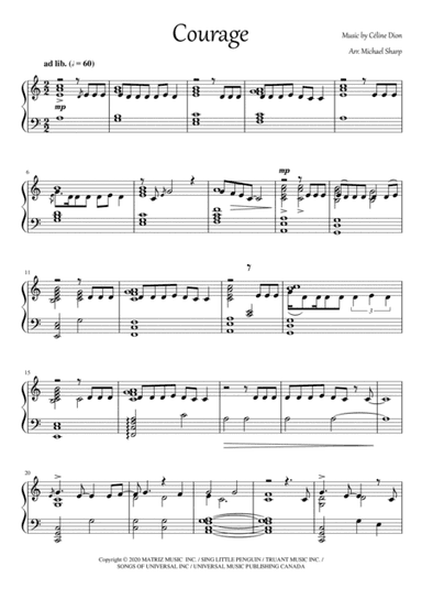 Courage (arr. Michael Sharp)