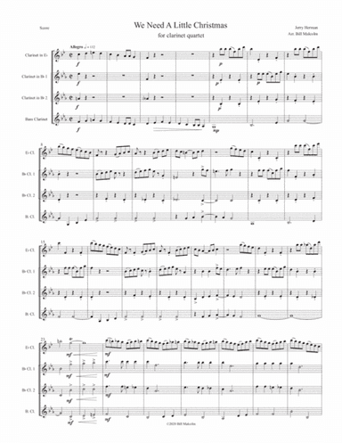 We Need A Little Christmas (arr. Bill Malcolm)