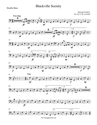 Blackville Society (arr. Nick Lacanski)