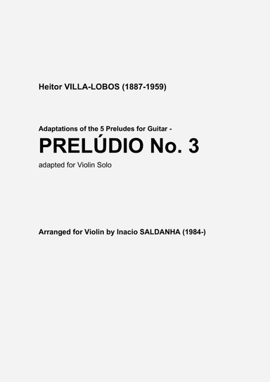 Carillion: 2 Guitar Prelude 3 (arr. Inacio Saldanha)