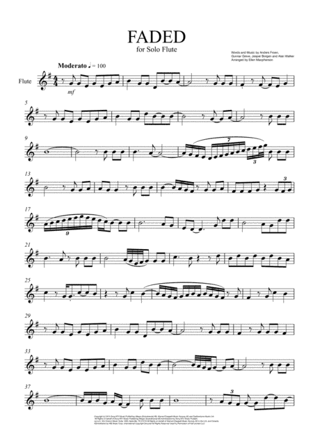 Faded (arr. Ellen Macpherson)
