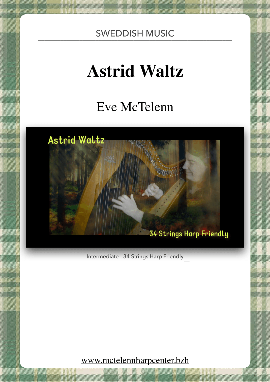 Astrid Waltz - intermediate & 34 String Harp | McTelenn Harp Center (arr. Eve McTelenn)