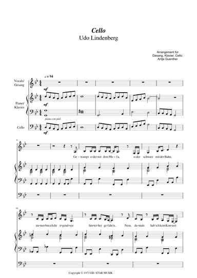 Cello (arr. Antje Günther)