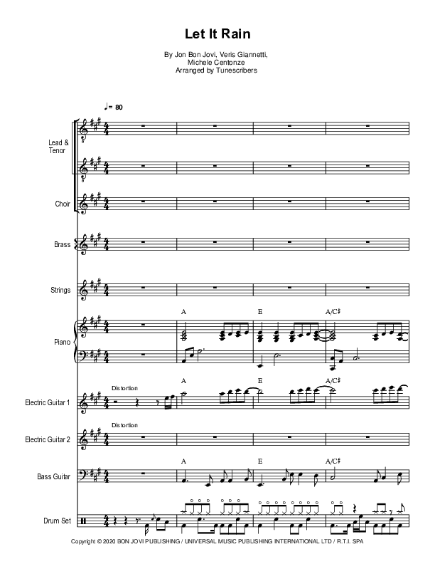 Let It Rain (arr. Tunescribers)