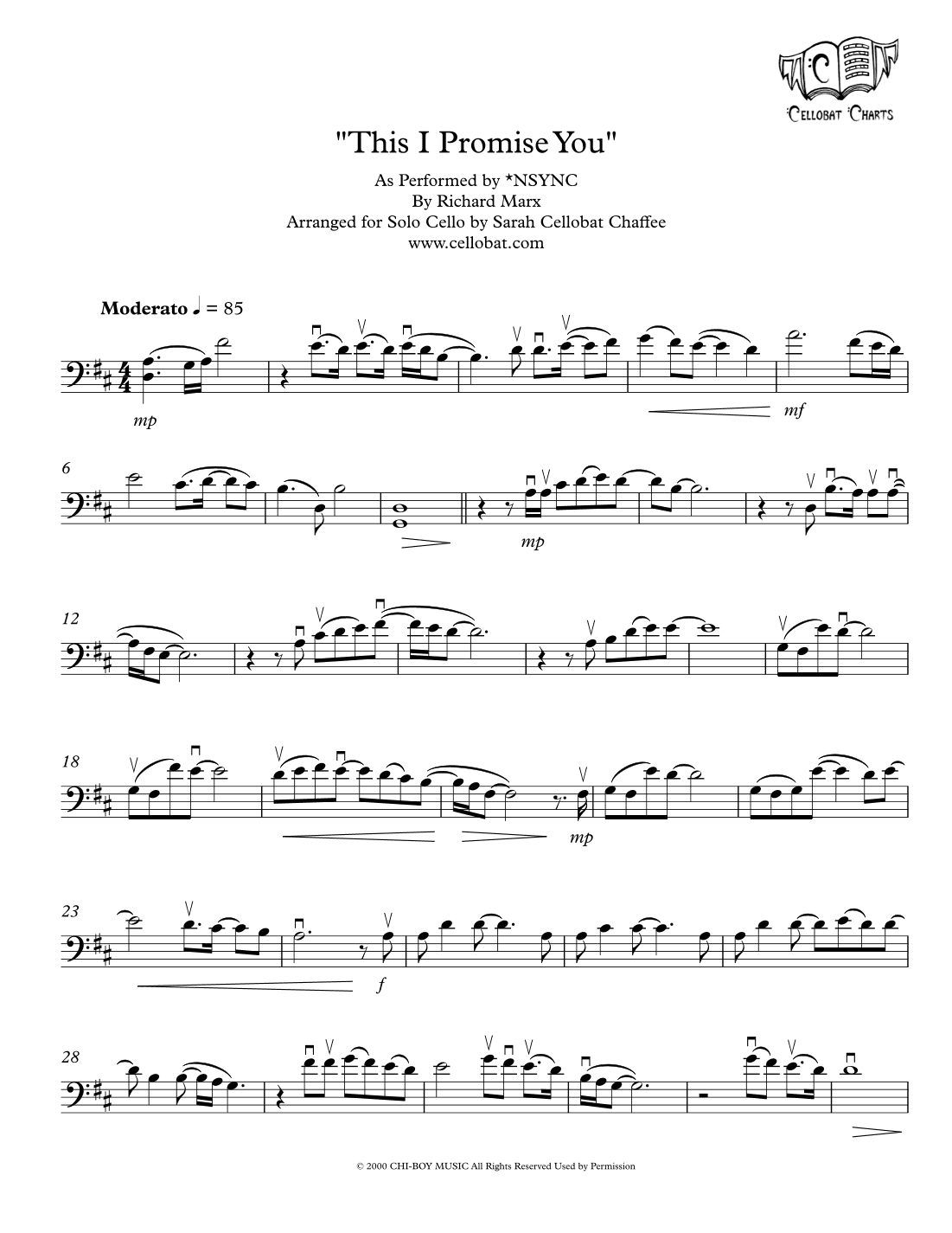 This I Promise You (arr. Sarah Cellobat Chaffee)