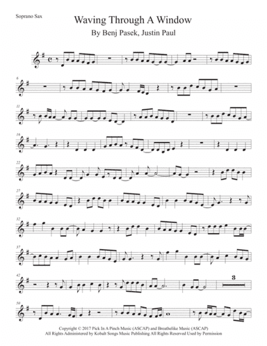 Waving Through A Window (arr. Kevin Busse)