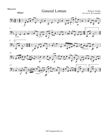General Lottum (arr. Nick Lacanski)