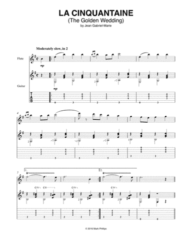 La Cinquantaine (The Golden Wedding) (arr. Mark Phillips)