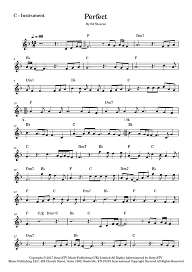 Perfect (arr. Fabio Eduardo de Oliveira)