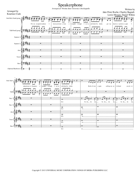 Speakerphone (arr. Kourtnee Cude)