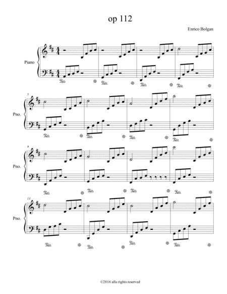 Op 112 Fantasia per Pianoforte