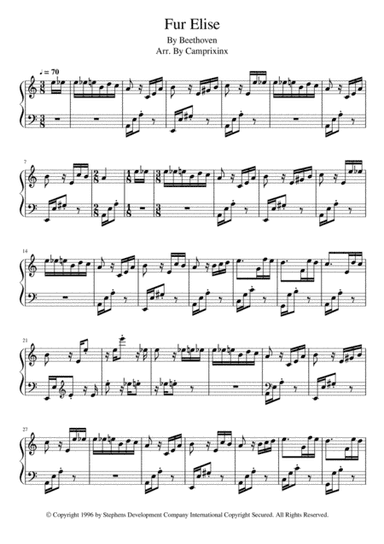 Fur Elise (arr. Camprixinx)
