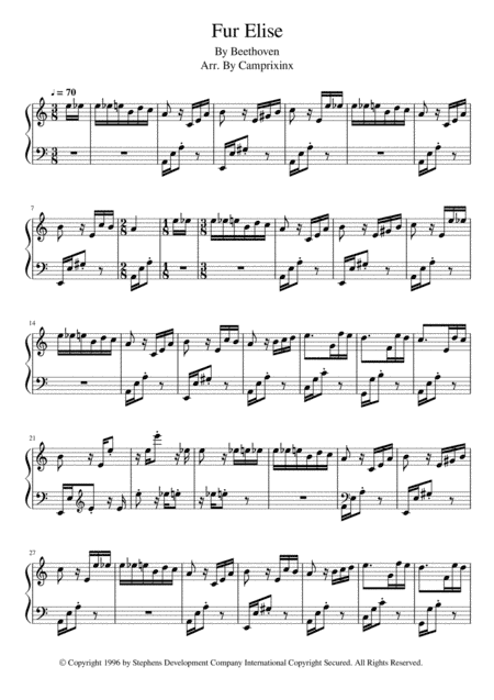 Fur Elise (arr. Camprixinx)