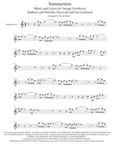 Summertime (arr. Kevin Busse)