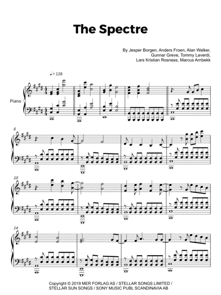 The Spectre (arr. soundnotation)