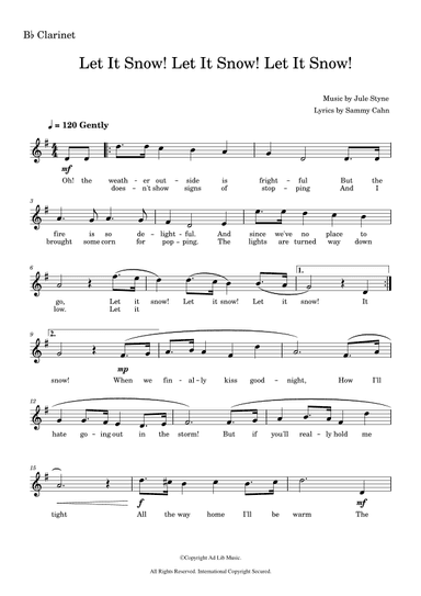 Let It Snow! Let It Snow! Let It Snow! (arr. Music Ad Lib)