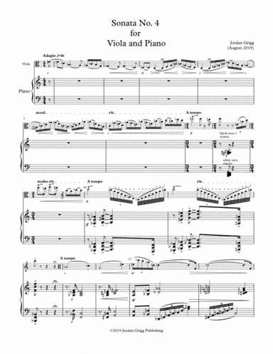 Sonata No 4 for Viola and Piano