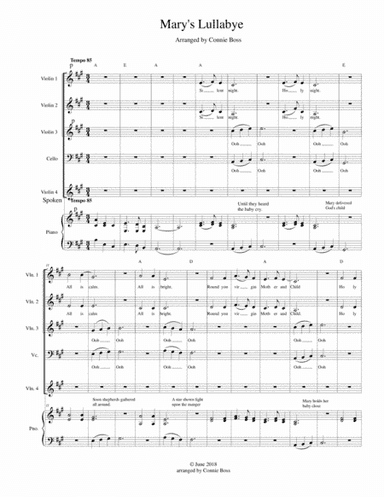 Mary's Lullaby - strings and piano