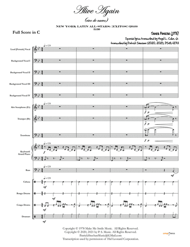 Alive Again (arr. Patrick Sheehan)