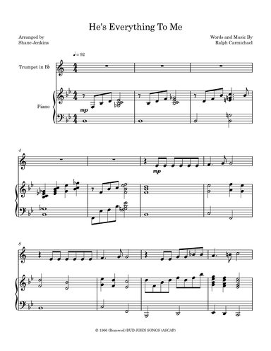 He's Everything to Me (arr. Shane Jenkins)