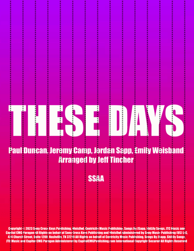 These Days (arr. Jeff Tincher)