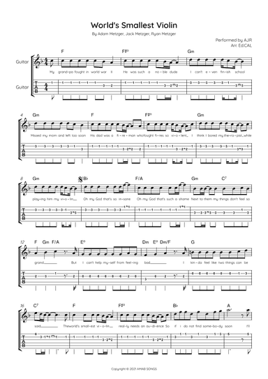 World S Smallest Violin (arr. Arr. Ed.CAL)