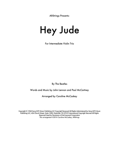 Hey Jude (arr. Caroline McCaskey)