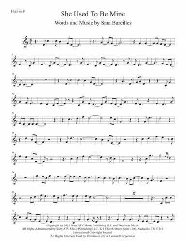 She Used To Be Mine from WAITRESS THE MUSICAL (arr. Kevin Busse)