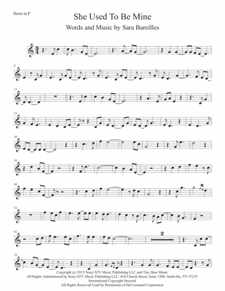 She Used To Be Mine from WAITRESS THE MUSICAL (arr. Kevin Busse)