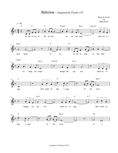 Babylon - Inspired by Psalm 137