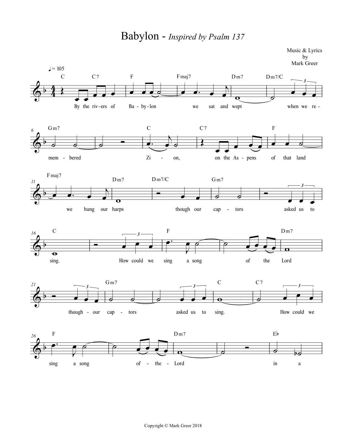 Babylon - Inspired by Psalm 137