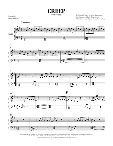 Creep (arr. Daniel Nakamura)