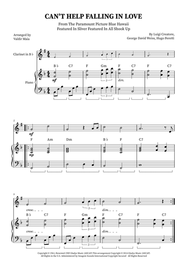 Can't Help Falling In Love (arr. Valdir Maia)