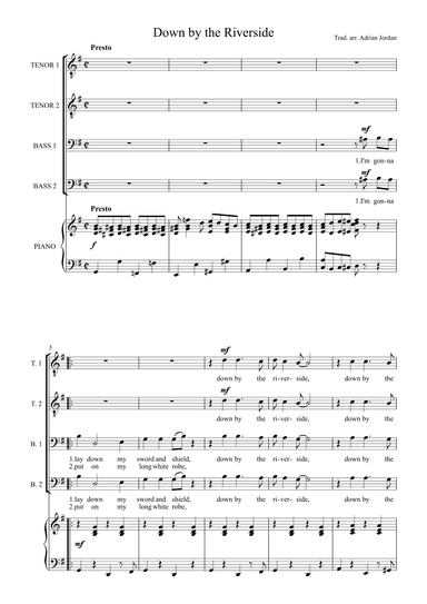 Down By The Riverside (arr. Adrian Jordan)