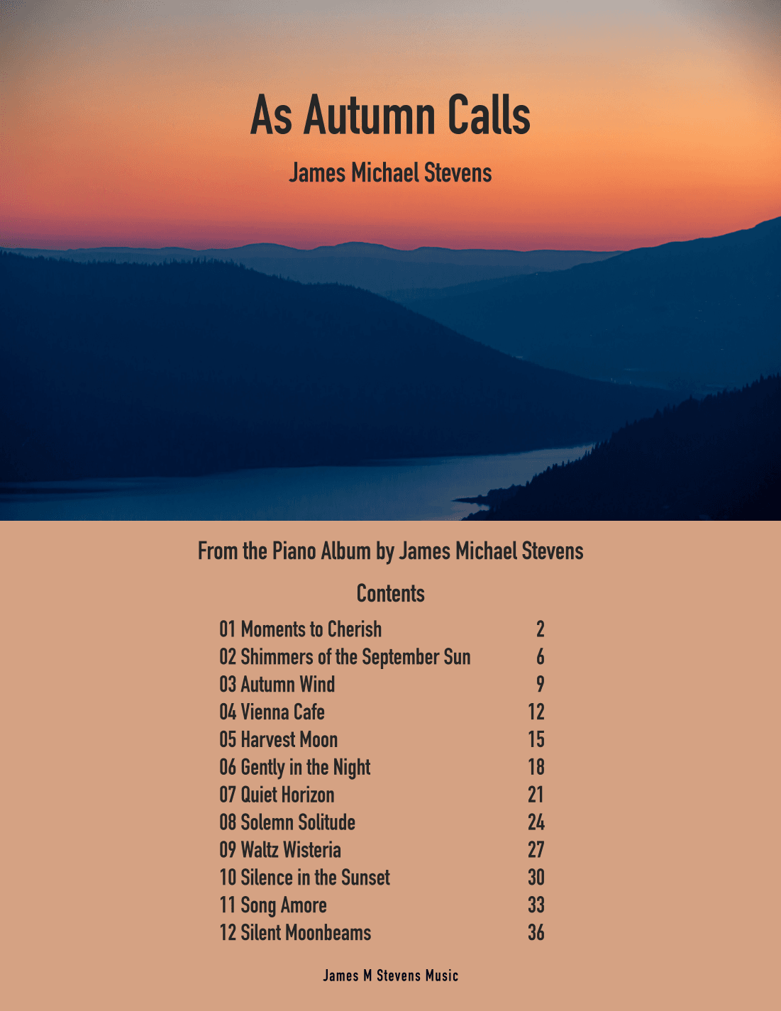As Autumn Calls Piano Book