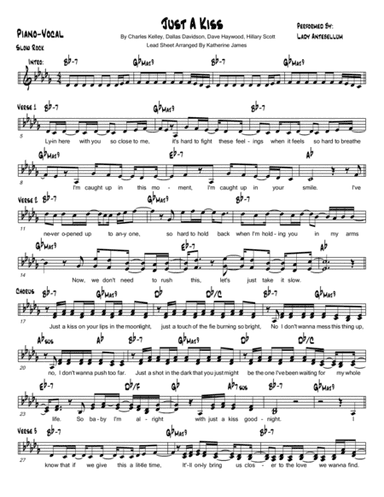 Just A Kiss (arr. Katherine James)