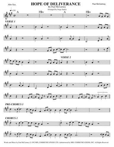 Hope Of Deliverance (arr. Jorge Juárez)