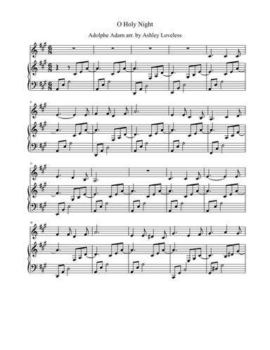 O Holy Night (arr. Ashley Loveless)