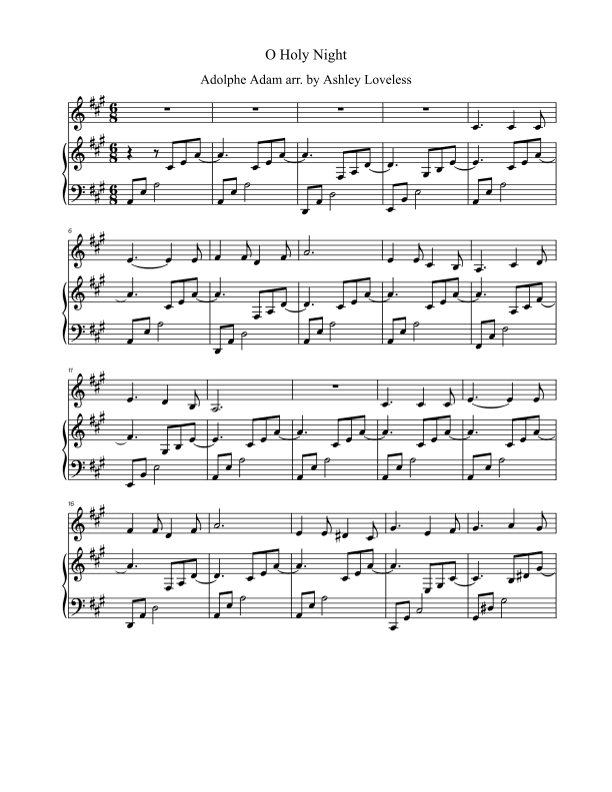 O Holy Night (arr. Ashley Loveless)