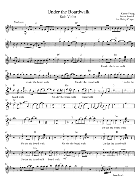 Under The Boardwalk (arr. Krissy Cooper)
