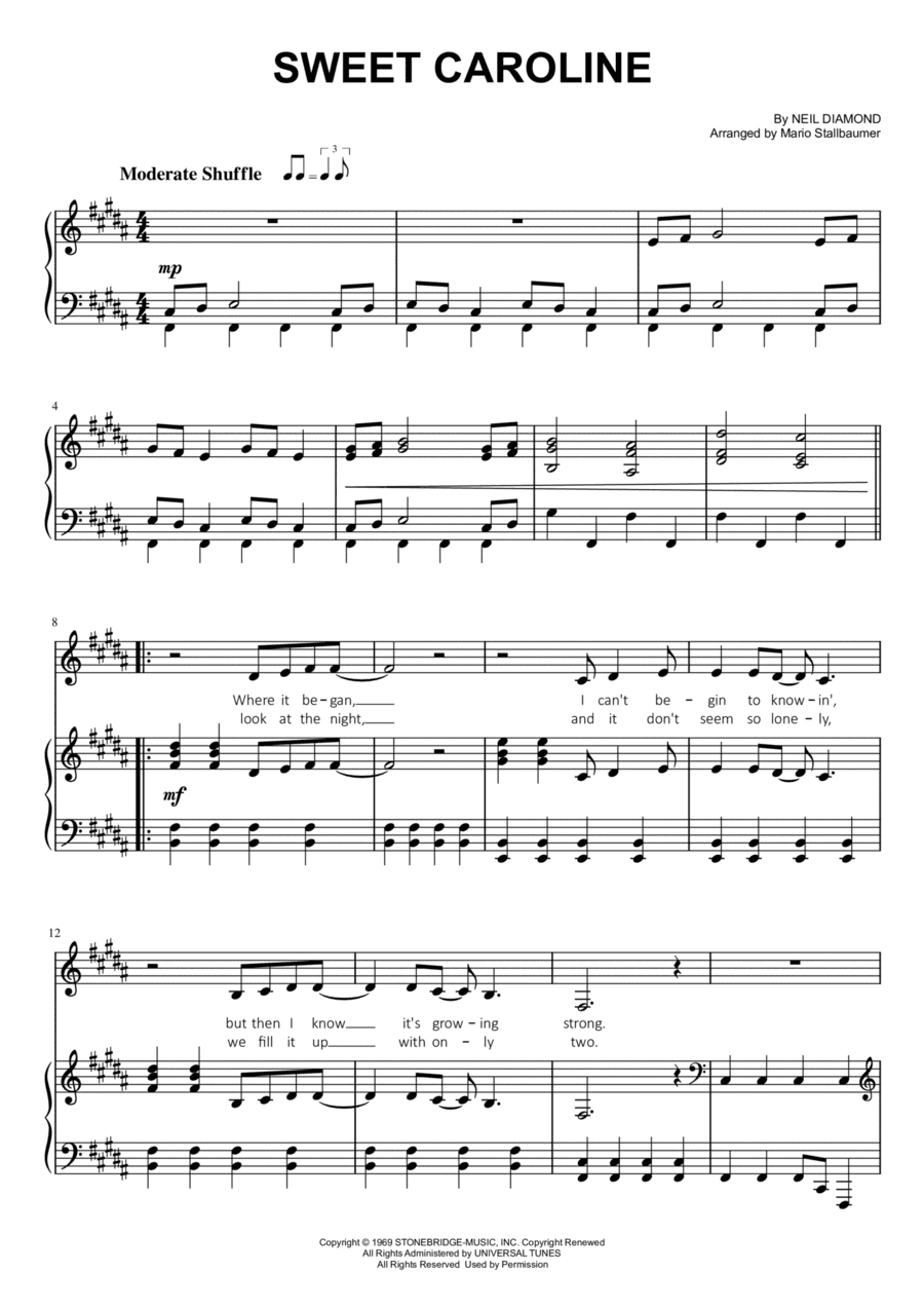 Sweet Caroline (arr. Mario Stallbaumer)